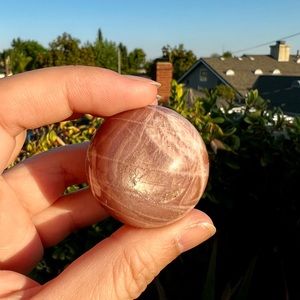 High Quality Peach Moonstone With Sunstone
